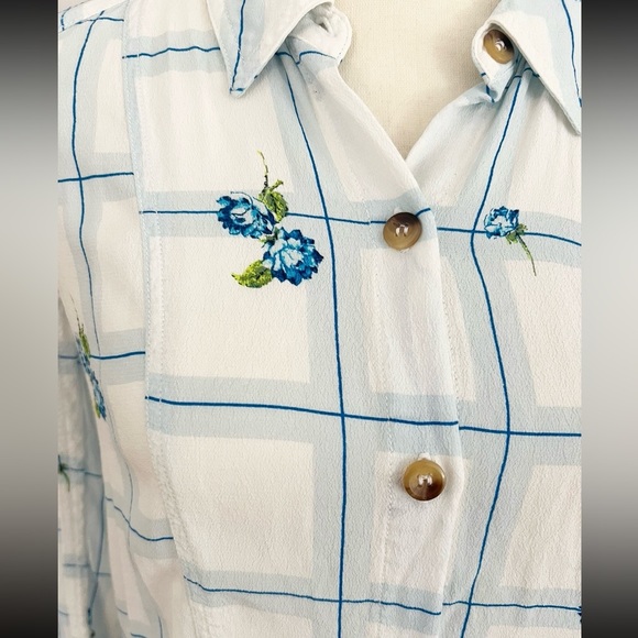 Free People Window to My Heart Button Up Top Blouse - Picture 5 of 7